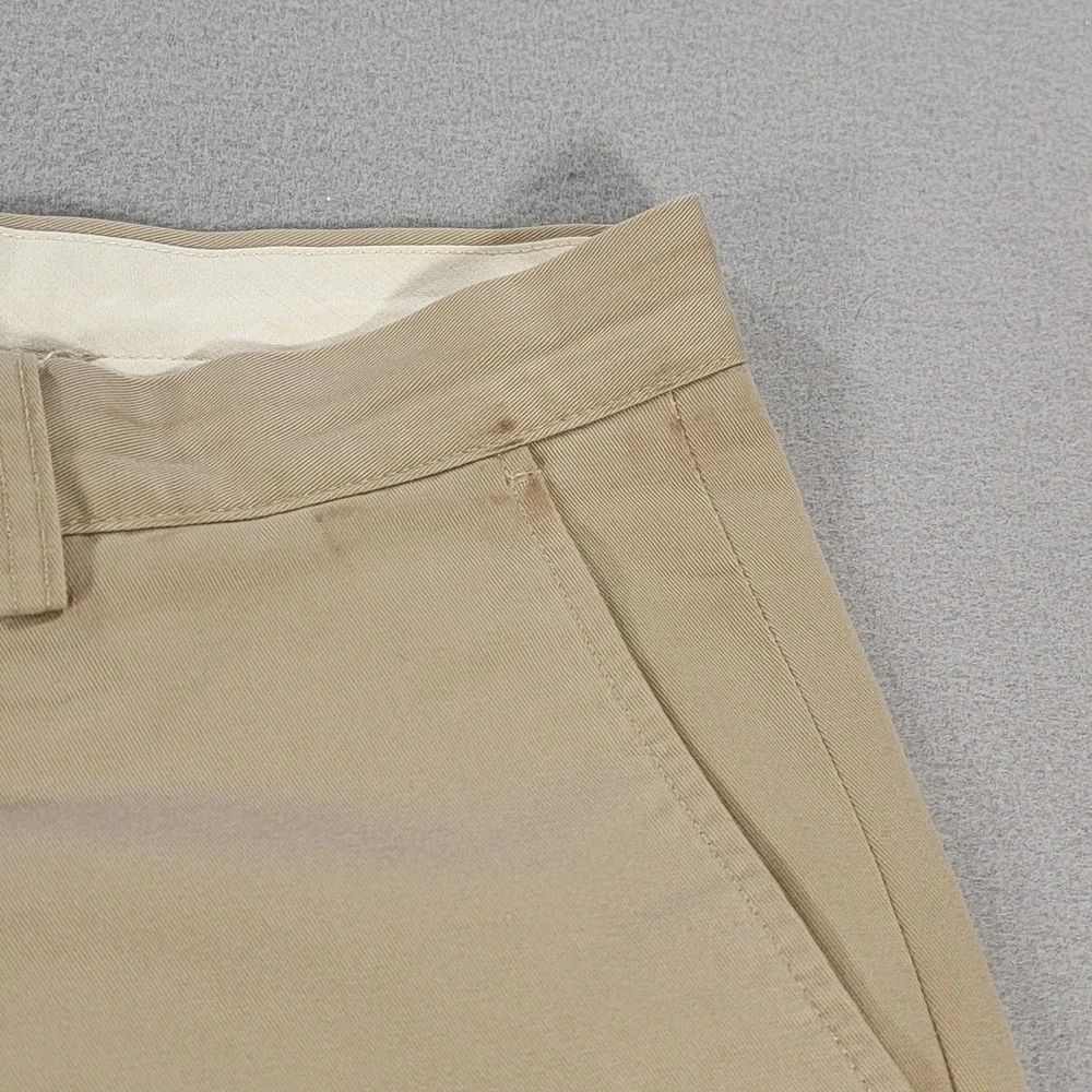 Polo Ralph Lauren Preston Pant Khaki Cuffed Chino Pants Tan Men's 32x28 Cotton